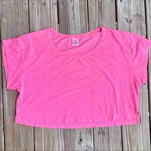 PINK lounge crop top
